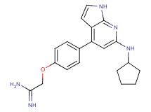 2-{4-[6-(cyclopentylamino)-1H-pyrrolo[2,3-b]pyridin-4-yl]phenoxy}ethanimidamide