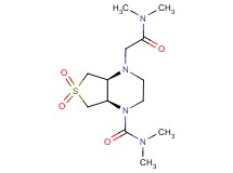 (4aS*,7aR*)-4-[2-(dimethylamino)-2-oxoethyl]-N,N-dimethylhexahydrothieno[3,4-b]pyrazine-1(2H)-carboxamide 6,6-dioxide
