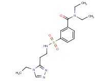 N,N-diethyl-3-({[2-(4-ethyl-4H-1,2,4-triazol-3-yl)ethyl]amino}sulfonyl)benzamide