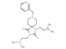 3-[2-(dimethylamino)ethyl]-1-(3-methylbutyl)-8-(3-pyridinylmethyl)-1,3,8-triazaspiro[4.5]decane-2,4-dione