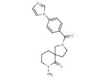 2-[4-(1H-imidazol-1-yl)benzoyl]-7-methyl-2,7-diazaspiro[4.5]decan-6-one