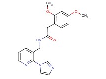 2-(2,4-dimethoxyphenyl)-N-{[2-(1H-imidazol-1-yl)pyridin-3-yl]methyl}acetamide