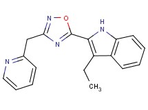 3-ethyl-2-[3-(2-pyridinylmethyl)-1,2,4-oxadiazol-5-yl]-1H-indole trifluoroacetate