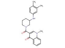 3-({3-[(3,4-dimethylphenyl)amino]-1-piperidinyl}carbonyl)-1-methyl-4(1H)-quinolinone