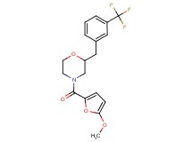 4-(5-methoxy-2-furoyl)-2-[3-(trifluoromethyl)benzyl]morpholine