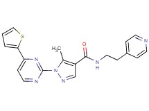 5-methyl-N-[2-(4-pyridinyl)ethyl]-1-[4-(2-thienyl)-2-pyrimidinyl]-1H-pyrazole-4-carboxamide