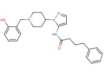 N-{1-[1-(2-hydroxybenzyl)-4-piperidinyl]-1H-pyrazol-5-yl}-4-phenylbutanamide