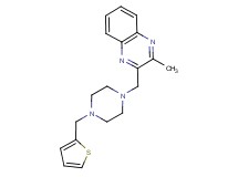 2-methyl-3-{[4-(2-thienylmethyl)piperazin-1-yl]methyl}quinoxaline
