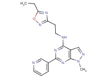 N-[2-(5-ethyl-1,2,4-oxadiazol-3-yl)ethyl]-1-methyl-6-(3-pyridinyl)-1H-pyrazolo[3,4-d]pyrimidin-4-amine