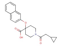 1-(cyclopropylacetyl)-4-(2-naphthyloxy)-4-piperidinecarboxylic acid