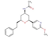 N-[(2S*,4R*,6S*)-2-(6-methoxypyridin-3-yl)-6-(2-phenylethyl)tetrahydro-2H-pyran-4-yl]acetamide