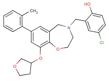 4-chloro-2-{[7-(2-methylphenyl)-9-(tetrahydro-3-furanyloxy)-2,3-dihydro-1,4-benzoxazepin-4(5H)-yl]methyl}phenol