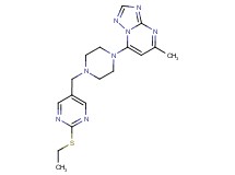 7-(4-{[2-(ethylthio)pyrimidin-5-yl]methyl}piperazin-1-yl)-5-methyl[1,2,4]triazolo[1,5-a]pyrimidine