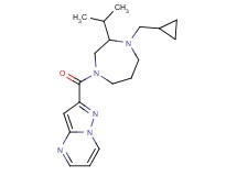 2-{[4-(cyclopropylmethyl)-3-isopropyl-1,4-diazepan-1-yl]carbonyl}pyrazolo[1,5-a]pyrimidine