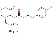 N-[2-(4-chlorophenyl)ethyl]-2-[3-oxo-1-(2-pyridinylmethyl)-2-piperazinyl]acetamide