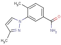 4-methyl-3-(3-methyl-1H-pyrazol-1-yl)benzamide