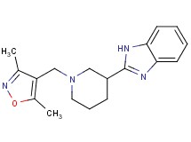 2-{1-[(3,5-dimethyl-4-isoxazolyl)methyl]-3-piperidinyl}-1H-benzimidazole bis(trifluoroacetate)