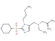 N-{[1-butyl-2-(cyclohexylsulfonyl)-1H-imidazol-5-yl]methyl}-N-ethyl-2-methyl-2-propen-1-amine