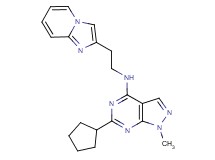 6-cyclopentyl-N-(2-imidazo[1,2-a]pyridin-2-ylethyl)-1-methyl-1H-pyrazolo[3,4-d]pyrimidin-4-amine