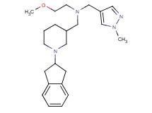 N-{[1-(2,3-dihydro-1H-inden-2-yl)-3-piperidinyl]methyl}-2-methoxy-N-[(1-methyl-1H-pyrazol-4-yl)methyl]ethanamine