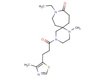 9-ethyl-1-methyl-4-[3-(4-methyl-1,3-thiazol-5-yl)propanoyl]-1,4,9-triazaspiro[5.6]dodecan-10-one