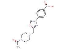 4-{5-[(4-acetylpiperazin-1-yl)methyl]-1,2,4-oxadiazol-3-yl}benzoic acid