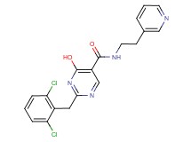 2-(2,6-dichlorobenzyl)-4-hydroxy-N-(2-pyridin-3-ylethyl)pyrimidine-5-carboxamide