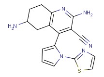 2,6-diamino-4-[1-(1,3-thiazol-2-yl)-1H-pyrrol-2-yl]-5,6,7,8-tetrahydroquinoline-3-carbonitrile