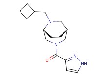 (1R*,5R*)-6-(cyclobutylmethyl)-3-(1H-pyrazol-3-ylcarbonyl)-3,6-diazabicyclo[3.2.2]nonane