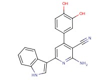 2-amino-4-(3,4-dihydroxyphenyl)-6-(1H-indol-3-yl)nicotinonitrile