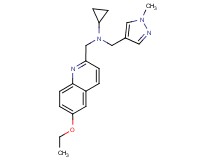 N-[(6-ethoxyquinolin-2-yl)methyl]-N-[(1-methyl-1H-pyrazol-4-yl)methyl]cyclopropanamine