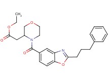 ethyl (4-{[2-(3-phenylpropyl)-1,3-benzoxazol-5-yl]carbonyl}-3-morpholinyl)acetate