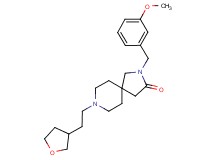 2-(3-methoxybenzyl)-8-[2-(tetrahydro-3-furanyl)ethyl]-2,8-diazaspiro[4.5]decan-3-one