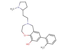 7-(2-methylphenyl)-4-[2-(1-methylpyrrolidin-2-yl)ethyl]-2,3,4,5-tetrahydro-1,4-benzoxazepin-9-ol