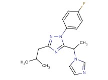 1-(4-fluorophenyl)-5-[1-(1H-imidazol-1-yl)ethyl]-3-isobutyl-1H-1,2,4-triazole