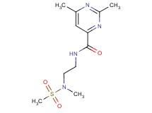2,6-dimethyl-N-{2-[methyl(methylsulfonyl)amino]ethyl}pyrimidine-4-carboxamide