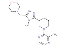 4-({4-methyl-5-[1-(3-methylpyrazin-2-yl)piperidin-3-yl]-4H-1,2,4-triazol-3-yl}methyl)morpholine