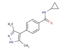N-cyclopropyl-4-(3,5-dimethyl-1H-pyrazol-4-yl)benzamide