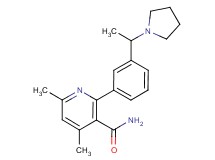 4,6-dimethyl-2-[3-(1-pyrrolidin-1-ylethyl)phenyl]nicotinamide