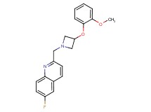 6-fluoro-2-{[3-(2-methoxyphenoxy)azetidin-1-yl]methyl}quinoline