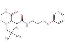2-[1-(2,2-dimethylpropyl)-3-oxo-2-piperazinyl]-N-[3-(3-pyridinyloxy)propyl]acetamide