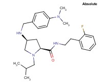 (4S)-4-{[4-(dimethylamino)benzyl]amino}-N-[2-(2-fluorophenyl)ethyl]-1-isobutyl-L-prolinamide