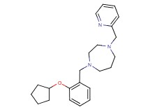 1-[2-(cyclopentyloxy)benzyl]-4-(pyridin-2-ylmethyl)-1,4-diazepane