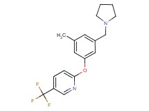 2-[3-methyl-5-(pyrrolidin-1-ylmethyl)phenoxy]-5-(trifluoromethyl)pyridine