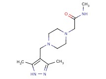 2-{4-[(3,5-dimethyl-1H-pyrazol-4-yl)methyl]piperazin-1-yl}-N-methylacetamide