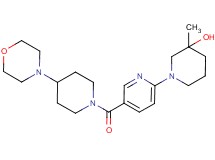 3-methyl-1-{5-[(4-morpholin-4-ylpiperidin-1-yl)carbonyl]pyridin-2-yl}piperidin-3-ol