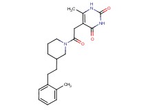 6-methyl-5-(2-{3-[2-(2-methylphenyl)ethyl]-1-piperidinyl}-2-oxoethyl)-2,4(1H,3H)-pyrimidinedione