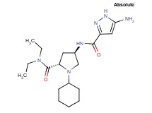 (4R)-4-{[(5-amino-1H-pyrazol-3-yl)carbonyl]amino}-1-cyclohexyl-N,N-diethyl-L-prolinamide trifluoroacetate