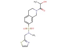 2-lactoyl-N-methyl-N-(1,3-thiazol-2-ylmethyl)-1,2,3,4-tetrahydroisoquinoline-7-sulfonamide