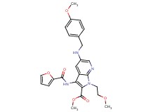 methyl 3-(2-furoylamino)-5-[(4-methoxybenzyl)amino]-1-(2-methoxyethyl)-1H-pyrrolo[2,3-b]pyridine-2-carboxylate